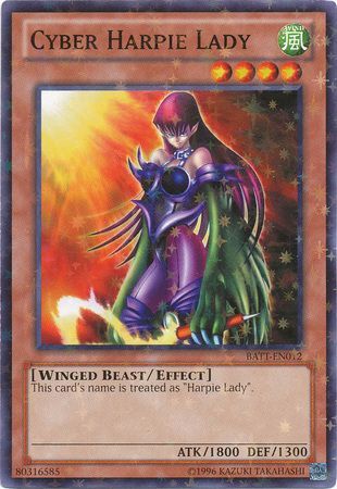 Cyber Harpie Lady [BATT-EN012] Starfoil Rare | Good Games Morley
