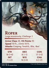 Roper Art Card (Gold-Stamped Signature) [Dungeons & Dragons: Adventures in the Forgotten Realms Art Series] | Good Games Morley
