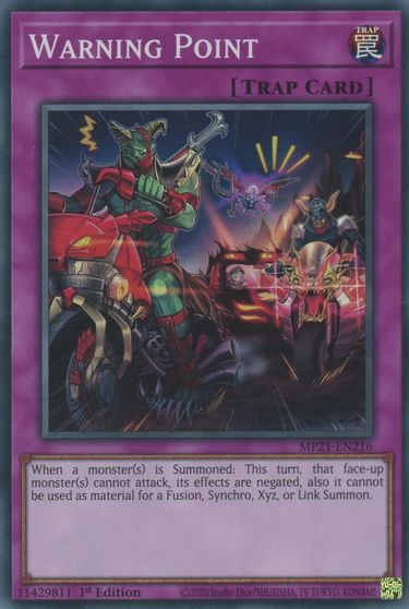 Warning Point [MP21-EN216] Super Rare | Good Games Morley