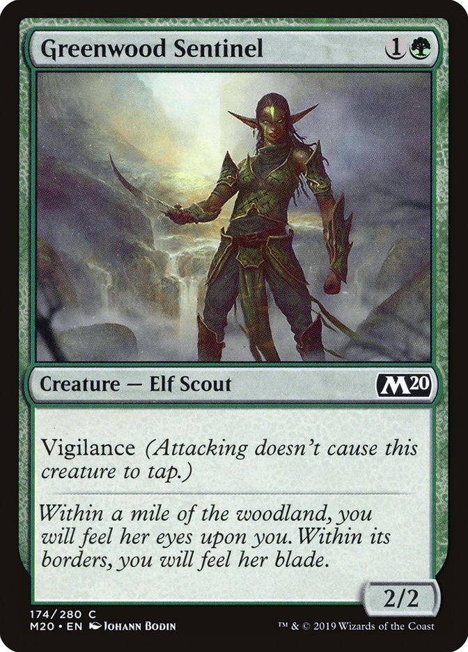Greenwood Sentinel [Core Set 2020] | Good Games Morley