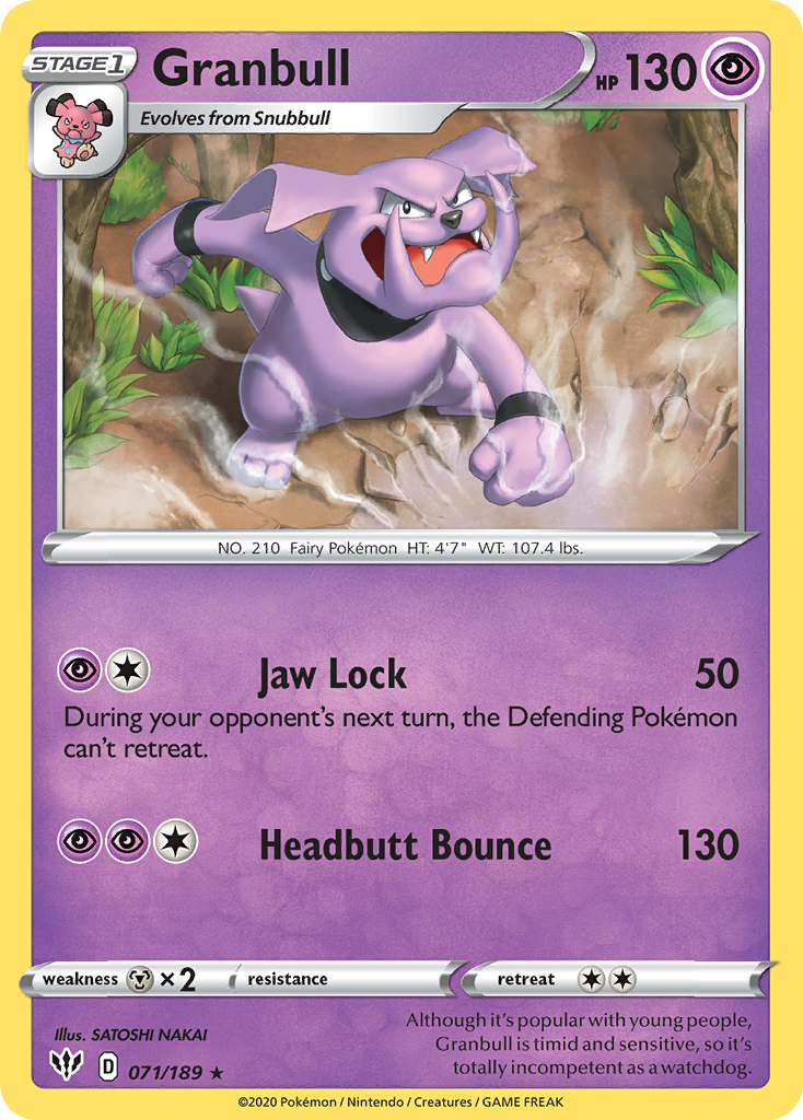 Granbull (071/189) [Sword & Shield: Darkness Ablaze] | Good Games Morley