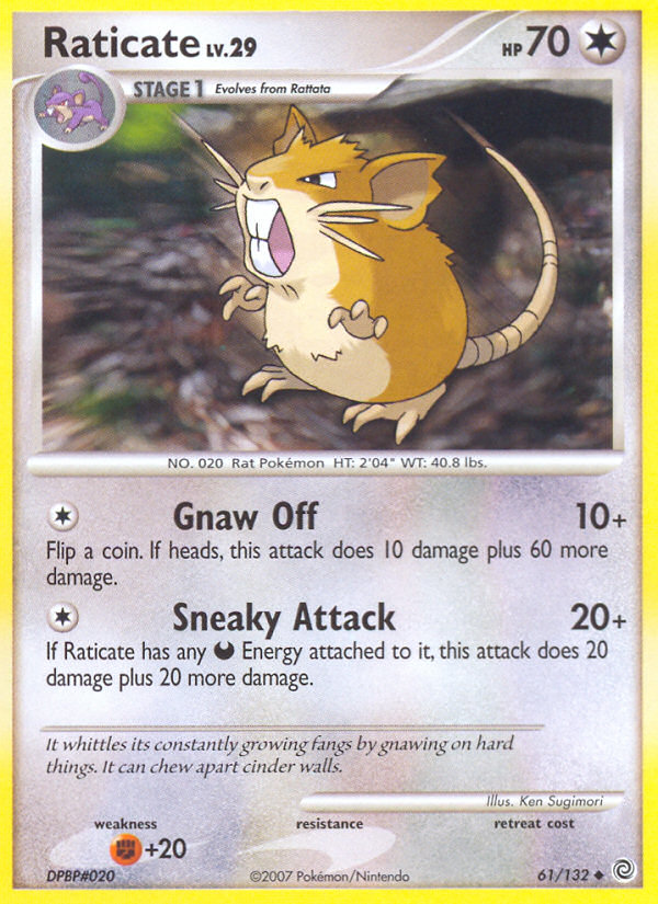 Raticate (61/132) [Diamond & Pearl: Secret Wonders] | Good Games Morley