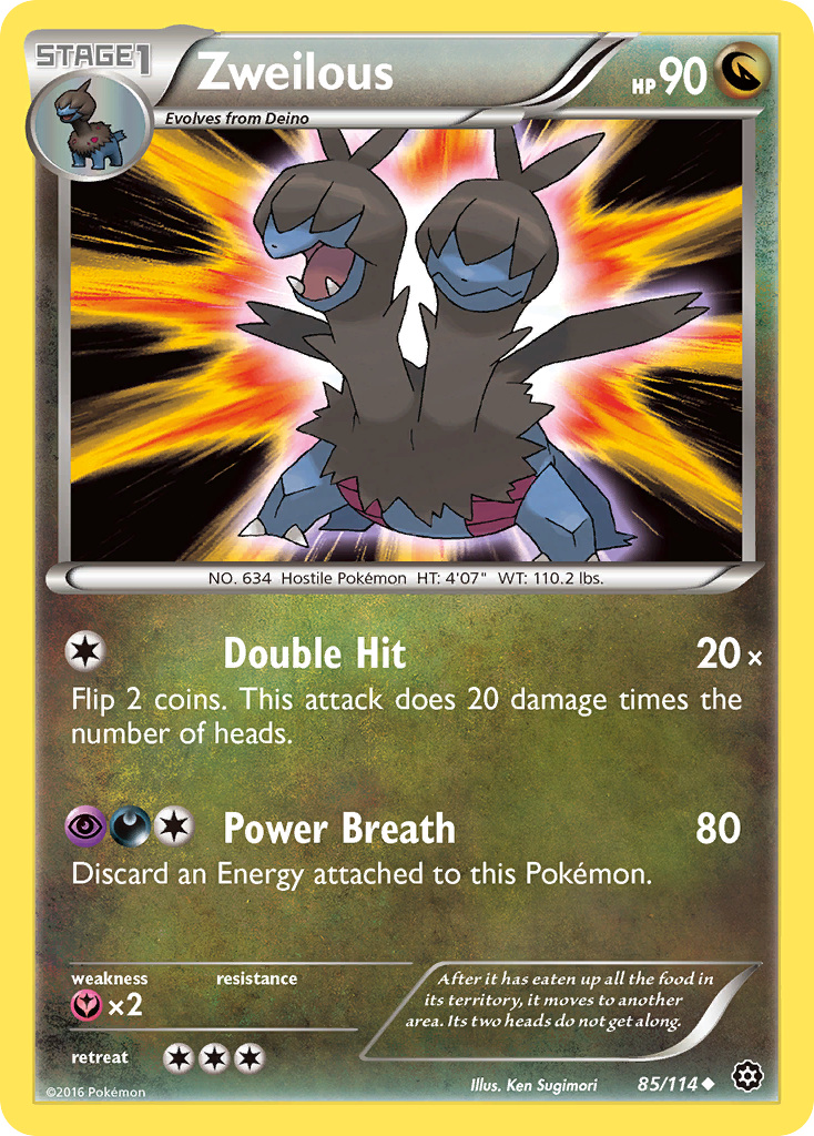 Zweilous (85/114) [XY: Steam Siege] | Good Games Morley