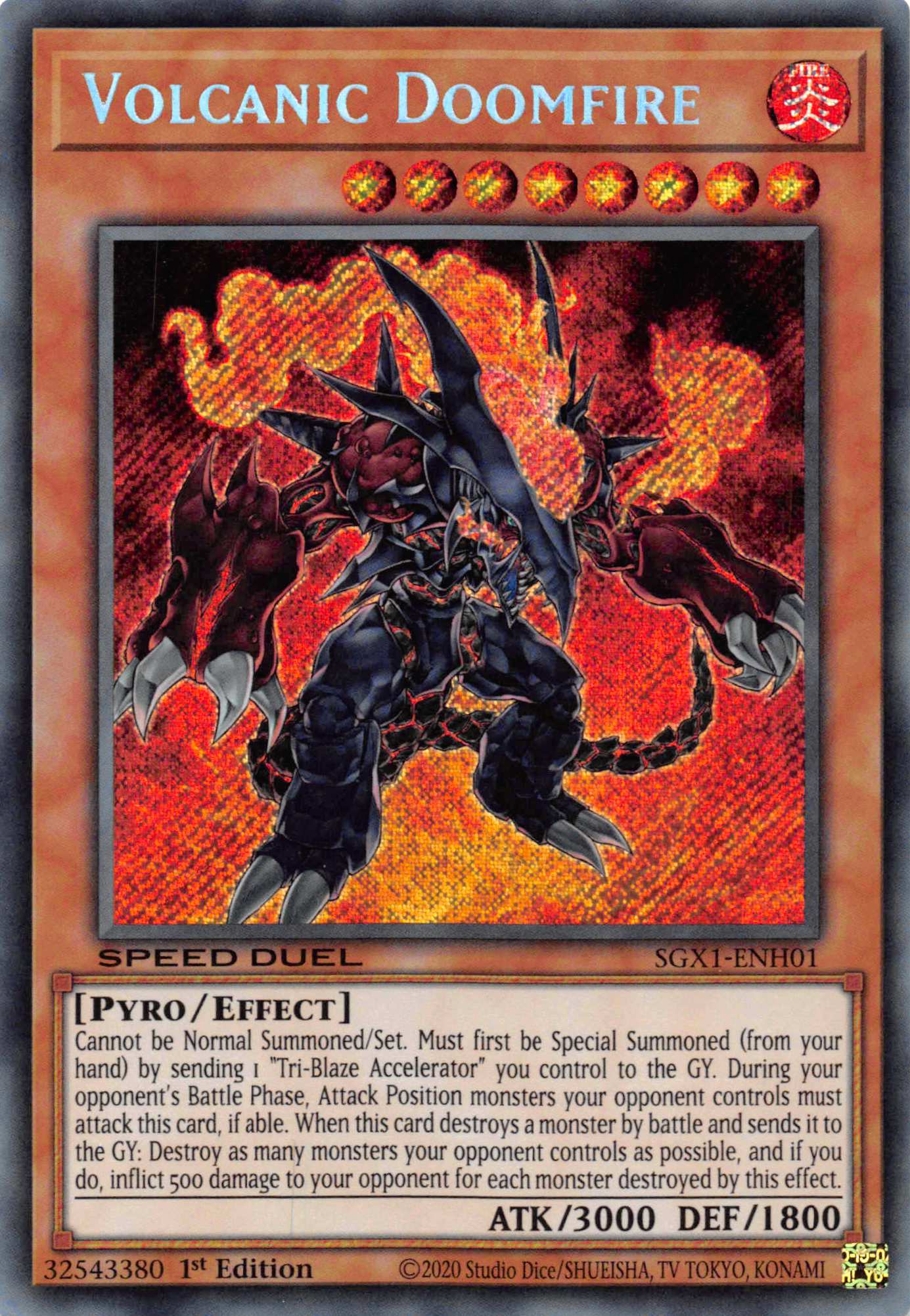 Volcanic Doomfire [SGX1-ENH01] Secret Rare | Good Games Morley