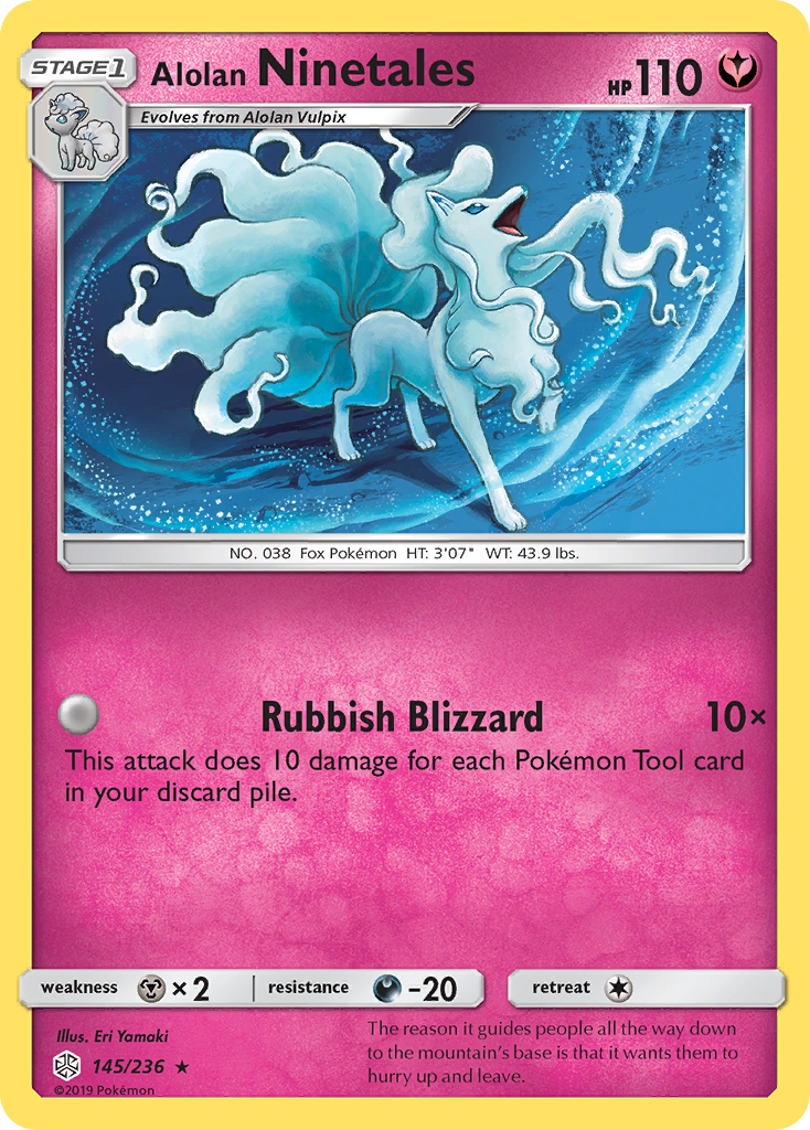 Alolan Ninetales (145/236) [Sun & Moon: Cosmic Eclipse] | Good Games Morley