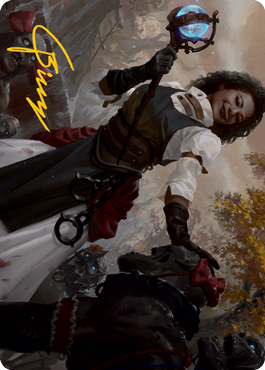 Skaab Wrangler Art Card (Gold-Stamped Signature) [Innistrad: Midnight Hunt Art Series] | Good Games Morley