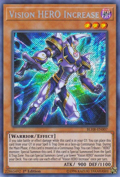 Vision HERO Increase [BLHR-EN007] Secret Rare | Good Games Morley