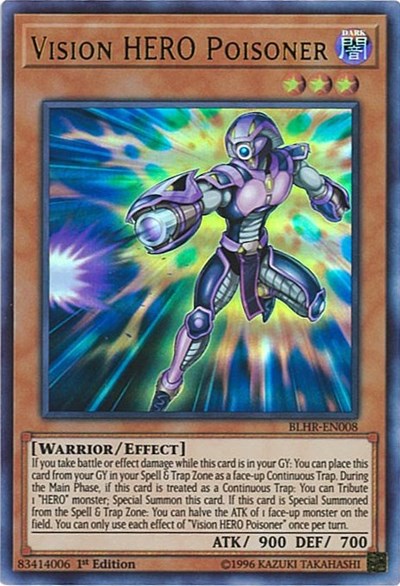 Vision HERO Poisoner [BLHR-EN008] Ultra Rare | Good Games Morley