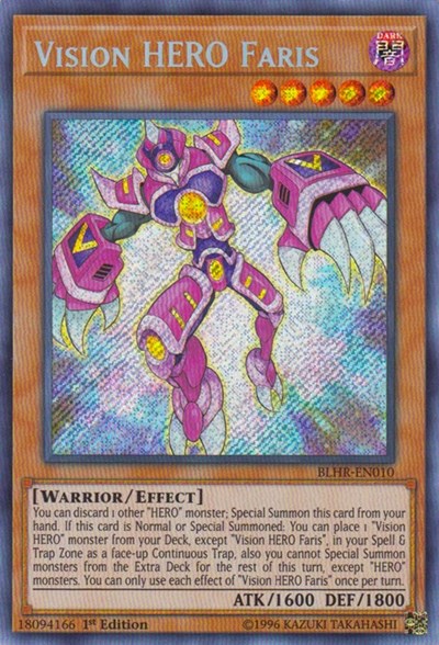 Vision HERO Faris [BLHR-EN010] Secret Rare | Good Games Morley
