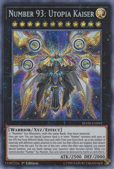 Number 93: Utopia Kaiser [BLHR-EN093] Secret Rare | Good Games Morley