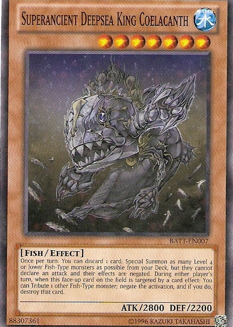 Superancient Deepsea King Coelacanth [BATT-EN007] Starfoil Rare | Good Games Morley
