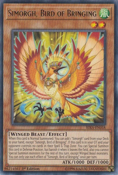 Simorgh, Bird of Bringing [RIRA-EN018] Rare | Good Games Morley