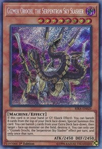 Gizmek Orochi, the Serpentron Sky Slasher [RIRA-EN029] Secret Rare | Good Games Morley