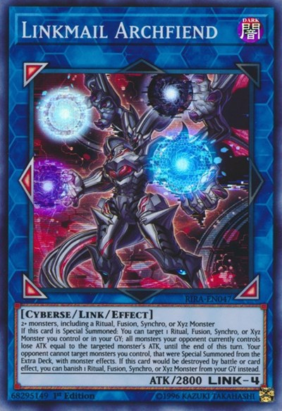 Linkmail Archfiend [RIRA-EN047] Super Rare | Good Games Morley