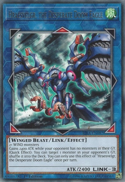 Hraesvelgr, the Desperate Doom Eagle [RIRA-EN082] Rare | Good Games Morley