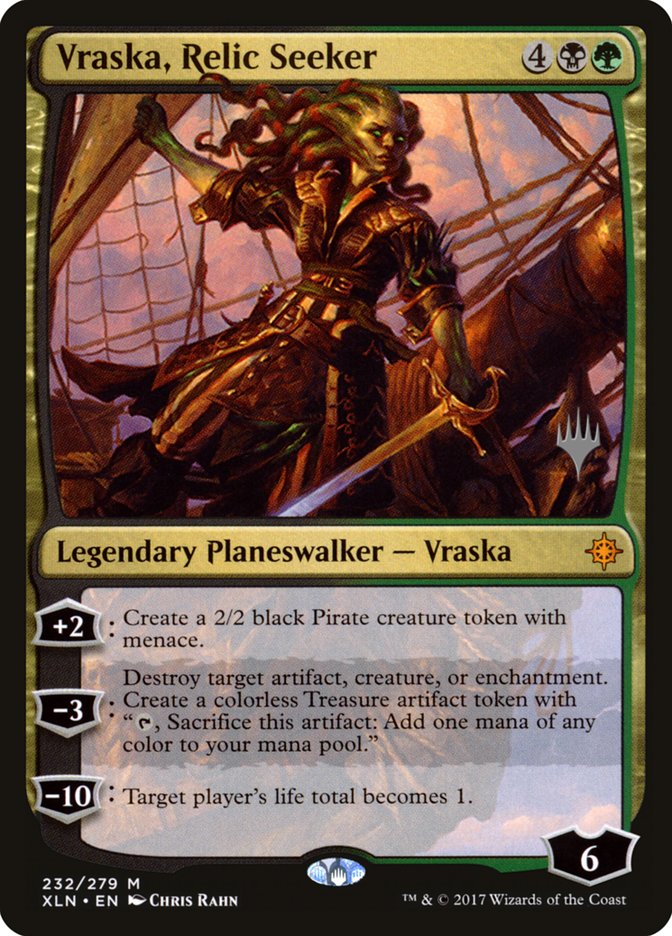 Vraska, Relic Seeker (Promo Pack) [Ixalan Promos] | Good Games Morley
