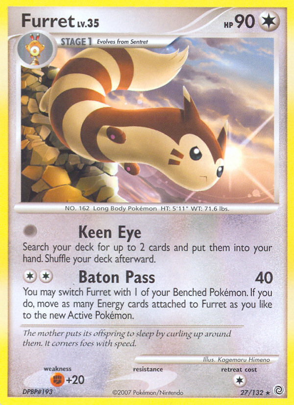 Furret (27/132) [Diamond & Pearl: Secret Wonders] | Good Games Morley