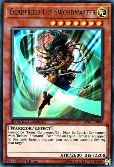 Gearfried the Swordmaster [SBSC-EN009] Ultra Rare | Good Games Morley