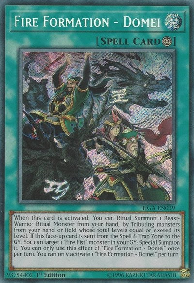 Fire Formation - Domei [FIGA-EN019] Secret Rare | Good Games Morley