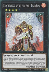 Brotherhood of the Fire Fist - Tiger King [FIGA-EN027] Super Rare | Good Games Morley