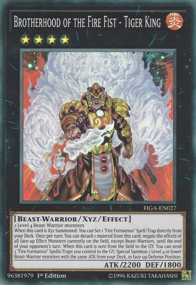 Brotherhood of the Fire Fist - Tiger King [FIGA-EN027] Super Rare | Good Games Morley