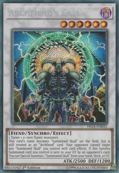 Archfiend's Call [FIGA-EN032] Secret Rare | Good Games Morley