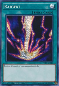 Raigeki [TN19-EN010] Prismatic Secret Rare | Good Games Morley