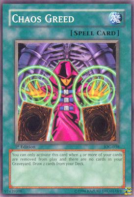 Chaos Greed [IOC-038] Common | Good Games Morley