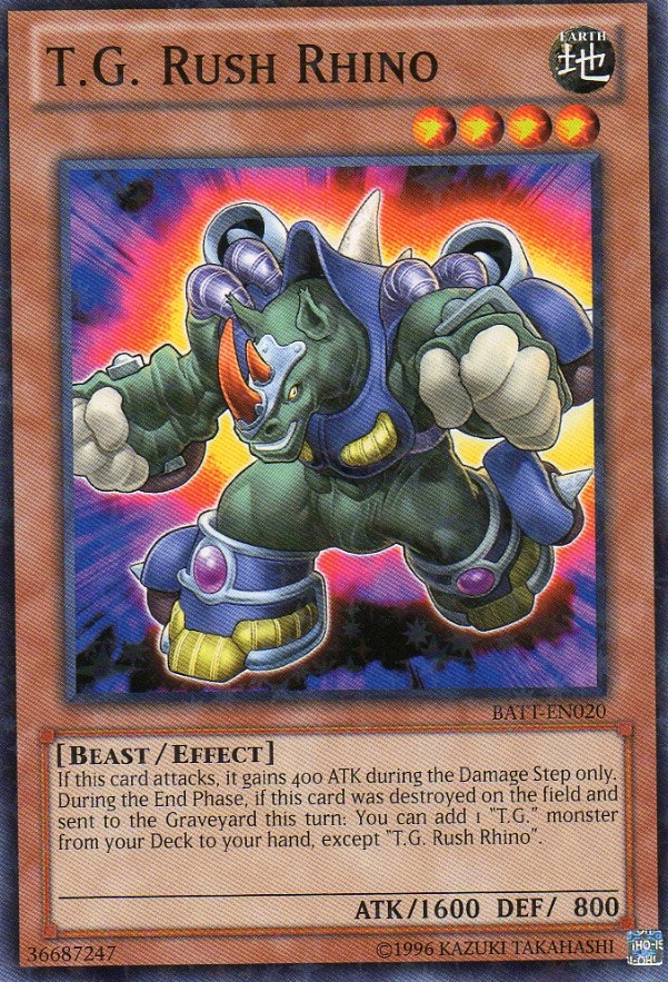T.G. Rush Rhino [BATT-EN020] Starfoil Rare | Good Games Morley