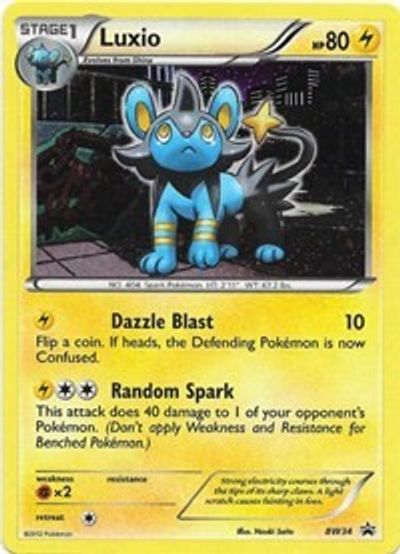 Luxio (BW34) (Cosmos Holo) [Black & White: Black Star Promos] | Good Games Morley