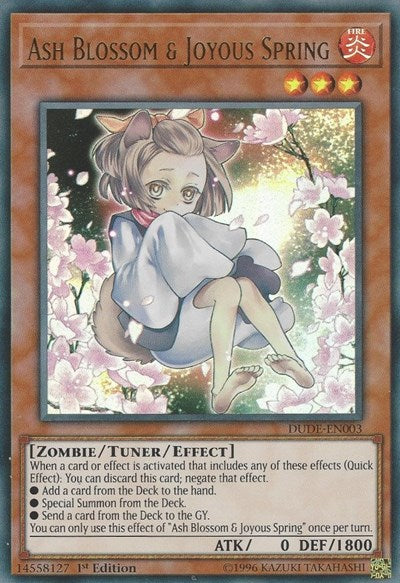 Ash Blossom & Joyous Spring [DUDE-EN003] Ultra Rare | Good Games Morley