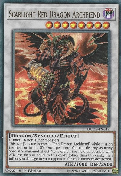 Scarlight Red Dragon Archfiend [DUDE-EN013] Ultra Rare | Good Games Morley