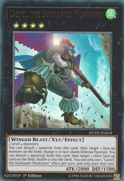 Castel, the Skyblaster Musketeer [DUDE-EN018] Ultra Rare | Good Games Morley