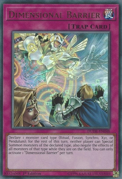 Dimensional Barrier [DUDE-EN048] Ultra Rare | Good Games Morley