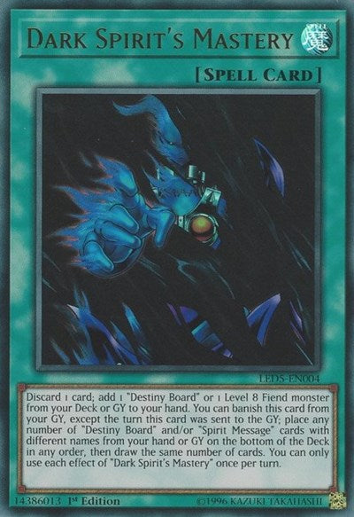 Dark Spirit's Mastery [LED5-EN004] Ultra Rare | Good Games Morley