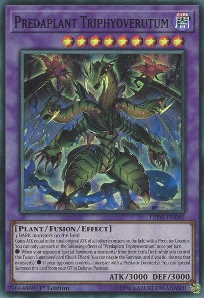 Predaplant Triphyoverutum [LED5-EN045] Super Rare | Good Games Morley