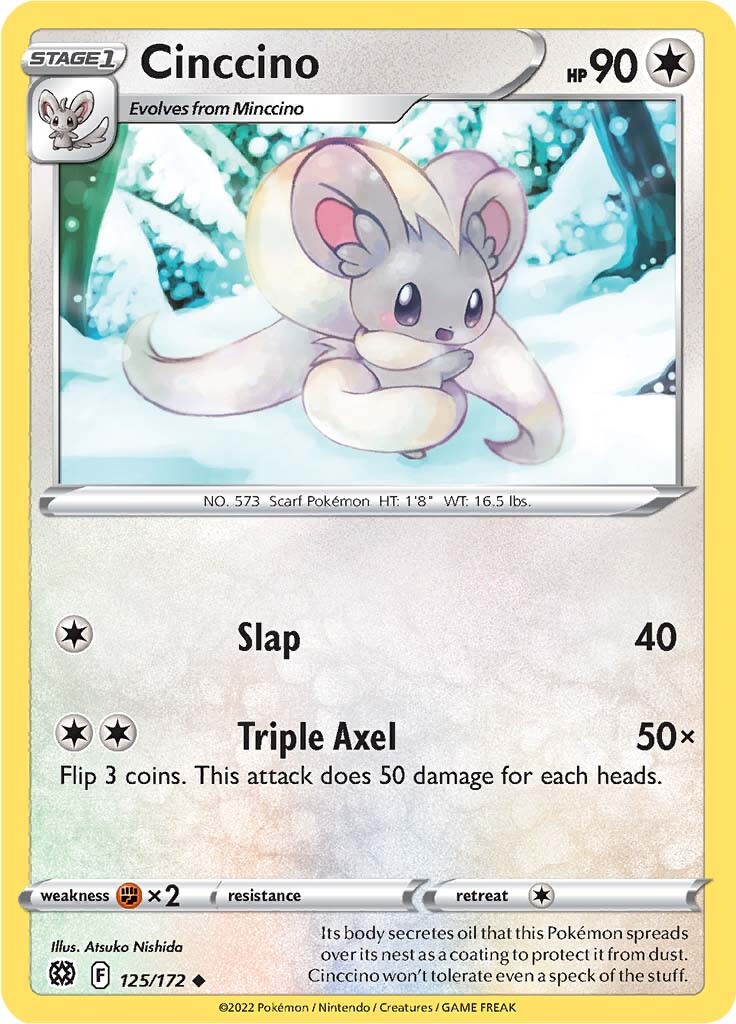 Cinccino (125/172) [Sword & Shield: Brilliant Stars] | Good Games Morley