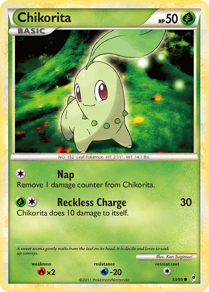 Chikorita (53/95) [HeartGold & SoulSilver: Call of Legends] | Good Games Morley