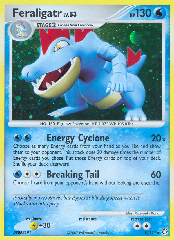 Feraligatr (8/123) [Diamond & Pearl: Mysterious Treasures] | Good Games Morley