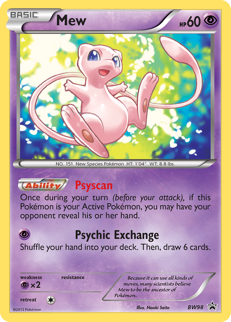 Mew (BW98) [Black & White: Black Star Promos] | Good Games Morley