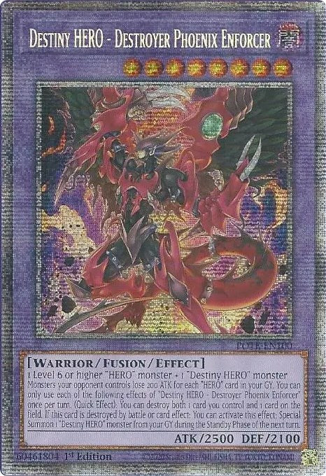 Destiny HERO - Destroyer Phoenix Enforcer [POTE-EN100] Starlight Rare | Good Games Morley