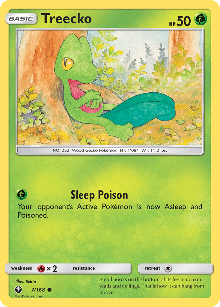 Treecko (7/168) [Sun & Moon: Celestial Storm] | Good Games Morley