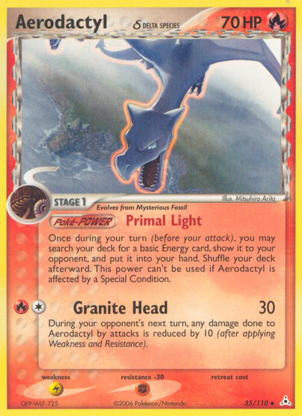 Aerodactyl (35/110) (Delta Species) [EX: Holon Phantoms] | Good Games Morley