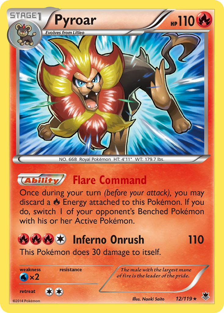 Pyroar (12/119) [XY: Phantom Forces] | Good Games Morley