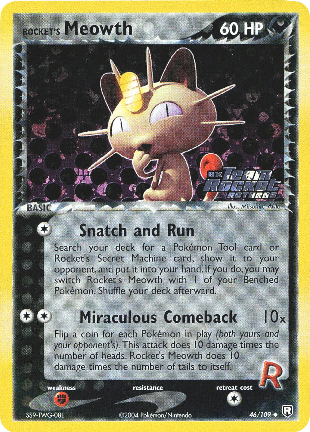 Rocket's Meowth (46/109) (Stamped) [EX: Team Rocket Returns] | Good Games Morley
