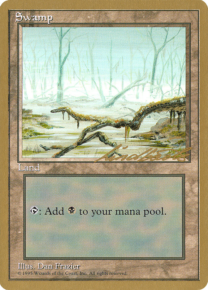 Swamp (ll372) (Leon Lindback) [Pro Tour Collector Set] | Good Games Morley