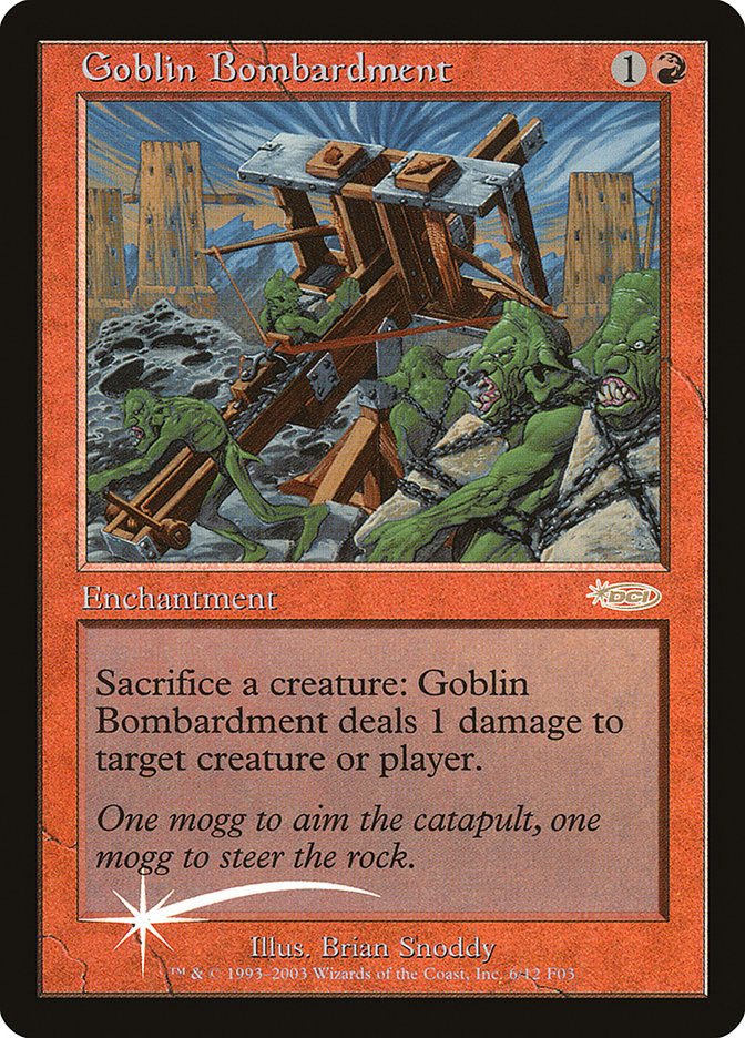 Goblin Bombardment [Friday Night Magic 2003] | Good Games Morley