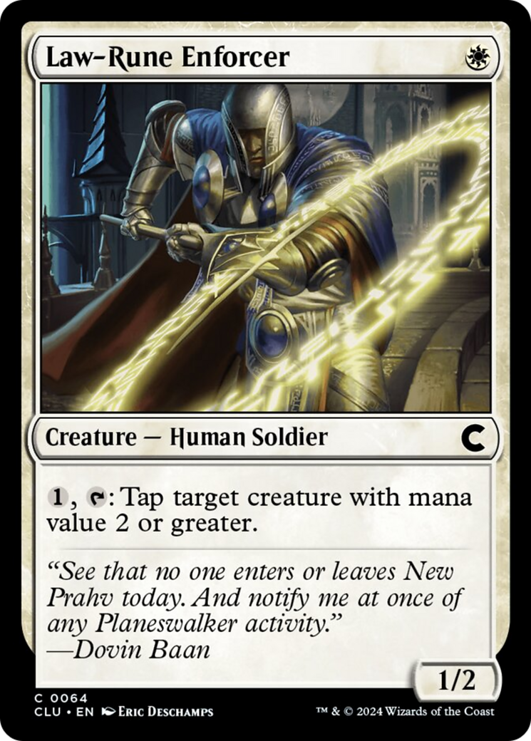 Law-Rune Enforcer [Ravnica: Clue Edition] | Good Games Morley