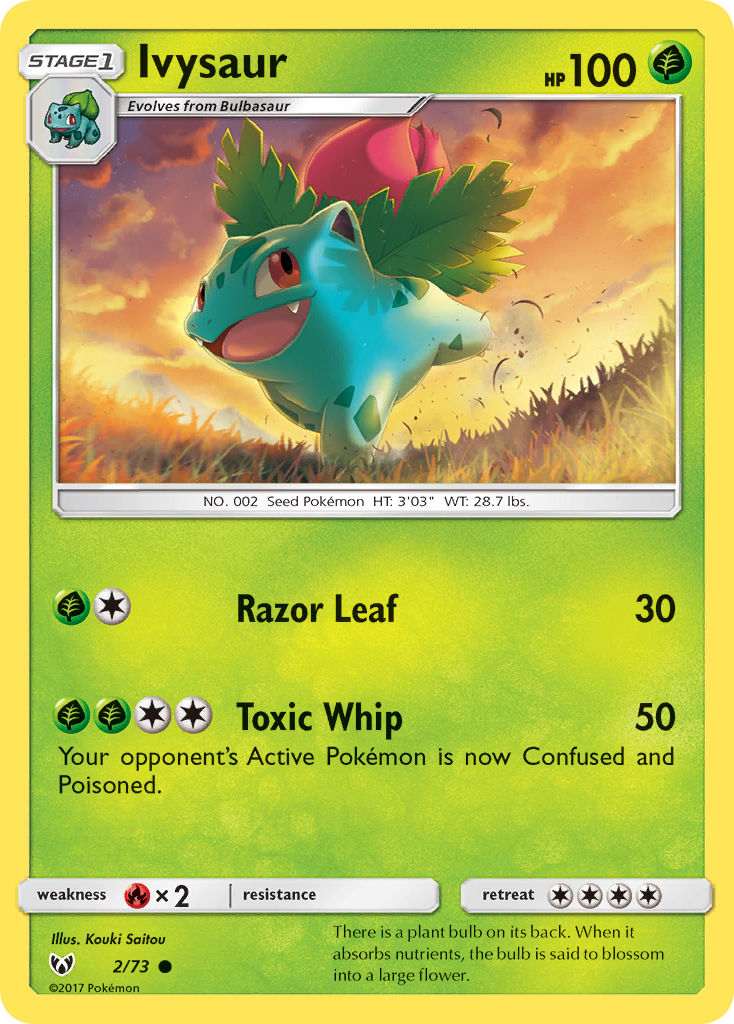 Ivysaur (2/73) [Sun & Moon: Shining Legends] | Good Games Morley