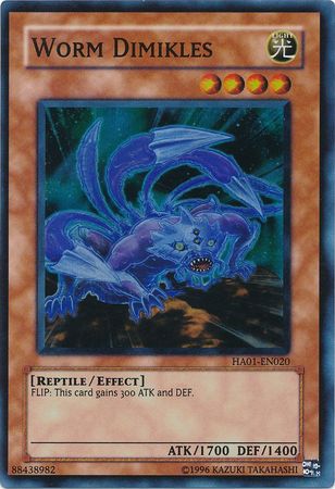Worm Dimikles [HA01-EN020] Super Rare | Good Games Morley